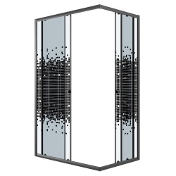 Душевой уголок Niagara Eco 100х80 NG-1018-14QBLACK