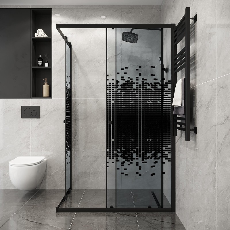 Душевой уголок Niagara Eco 100х80 NG-1018-14QBLACK
