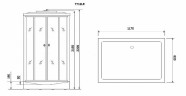 Душевая кабина Niagara Luxe NG-7713WL 120x82 L