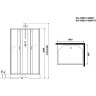 Душевая кабина Niagara Classic 100х80 NG-43085-14QBKT