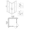 Душевой уголок Niagara Nova NG-6809-08 BLACK 100х100