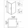 Душевой уголок Niagara Nova 90х100 NG-63-9A-A100
