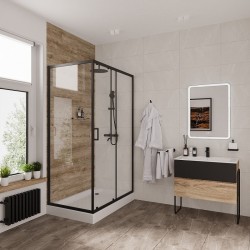 Душевой уголок Niagara Nova NG-6812-08 BLACK 120х80