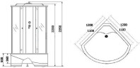 Душевая кабина Niagara Luxe 120x120 NG-7744W