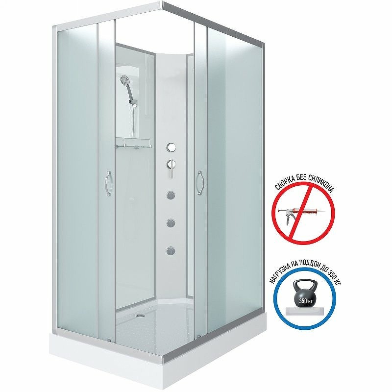 Душевая кабина Niagara Classic 100х80 NG-43085-14QBKG