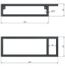Консоль под раковину Grossman Метрис 50 R 105002