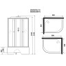 Душевая кабина Niagara Eco 90x80 L E90/80/40L/TN