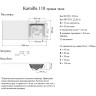 Раковина Grossman Madera Камилла 110 R 1101032 с местом под стиральную машину