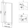 Душевая дверь Niagara Nova 120 NG-43-12AG