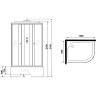 Душевая кабина Niagara Eco 120x80 L E120/80/40L/TN