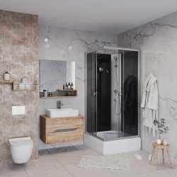 Душевая кабина Niagara Eco 90x90 E90/26Q/TN/BK