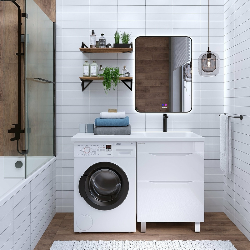 Раковина Grossman Madera Камилла 120 R 1101017 с местом под стиральную машину