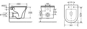 Унитаз Grossman Style GR-4475S подвесной