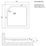 Акриловый поддон для душа Niagara Nova 80x80 NG-80-80Q RUS