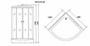 Душевая кабина Niagara Ultra NG-1910-01R 120x80