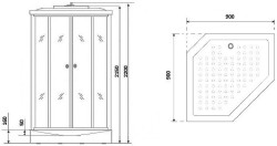 Душевая кабина Niagara Ultra 90x90 NG-2306-01