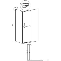 Душевая стенка Grossman Pragma 90 200.K33.03.90.32.00