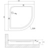 Акриловый поддон для душа Niagara Nova 80x80 NG-80-80 RUS
