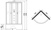 Душевая кабина Niagara Classic 90x90 NG-2308-14G