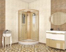 Душевая кабина Niagara Luxe NG-7715GBK 90x90