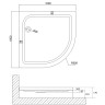 Акриловый поддон для душа Niagara Nova 100x100 NG-100-100 RUS