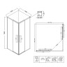 Душевой уголок Niagara Nova 100х100 NG-4624-34