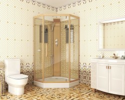 Душевая кабина Niagara Luxe NG-7717GBK 100x100