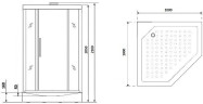 Душевая кабина Niagara Luxe NG-7717GBK 100x100