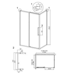Душевой уголок Grossman Cosmo 130x100 120.K33.02.1310.42.00