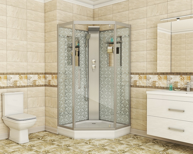 Душевая кабина Niagara Luxe NG-7799WBK 90x90