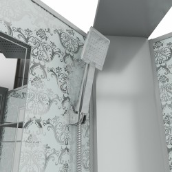Душевая кабина Niagara Luxe NG-7799WBK 90x90