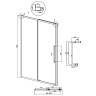 Душевая дверь Grossman Cosmo 100 100.K33.02.100.21.00