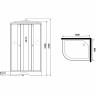 Душевая кабина Niagara Eco 120x80 R E120/80/13R/MT