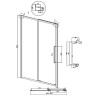 Душевая дверь Grossman Cosmo 130 100.K33.02.130.21.00