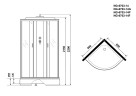 Душевая кабина Niagara Classic 80x80 NG-6703-14
