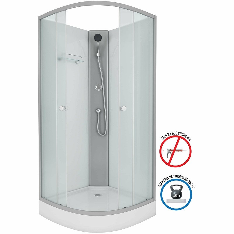 Душевая кабина Niagara Eco 90x90 E90/13/MT/BK