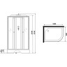 Душевая кабина Niagara Eco 120x80 L E120/80/26L/TN