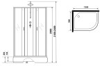 Душевая кабина Niagara Classic 120х90 L NG-33294-14LBKTG
