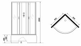 Душевая кабина Niagara Classic 90х90 NG-6708-14BK