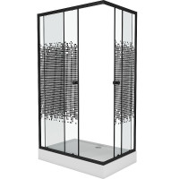 Душевой уголок Niagara Eco 120х80 NG-012-14Q Black