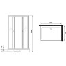 Душевой уголок Niagara Eco 120х80 NG-012-14Q Black