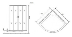 Душевая кабина Niagara Premium 100x100 NG-6002-01