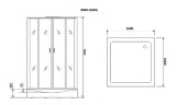 Душевая кабина Niagara Premium 100x100 NG-6002-01GQ