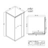 Душевой уголок Niagara Nova 100х100 NG-6835-34BLACK