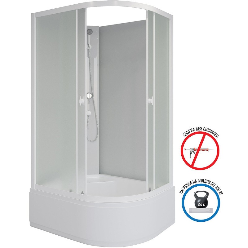 Душевая кабина Niagara Promo 90x80 L P90/80/40L/MT/BK