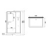 Душевая кабина Niagara Standart 100х80 ST100/80/15Q/BK