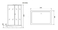 Душевая кабина Niagara Premium 120x80 NG-6012-01GQL