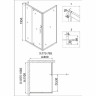 Душевой уголок Niagara Nova 110х80 NG-83-11AB-A80B