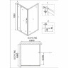 Душевой уголок Niagara Nova 80х80 NG-83-8AB-A80B