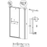 Душевая дверь Grossman Pragma 100 100.K33.03.100.21.00